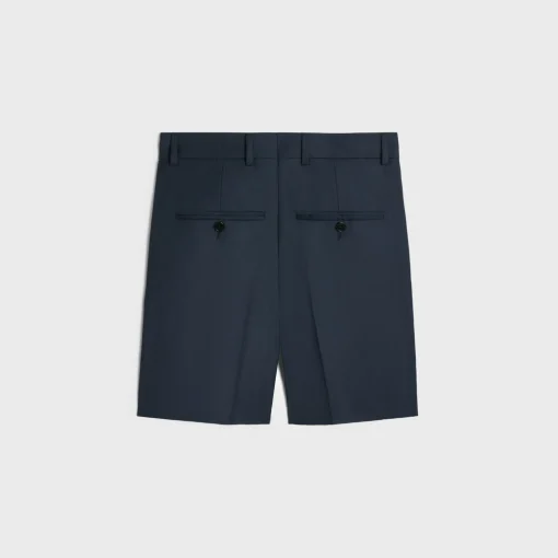 men s shorts in striped wool