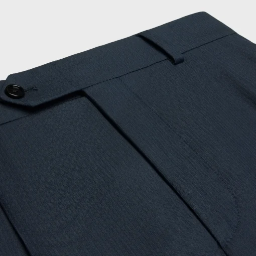 men s shorts in striped wool