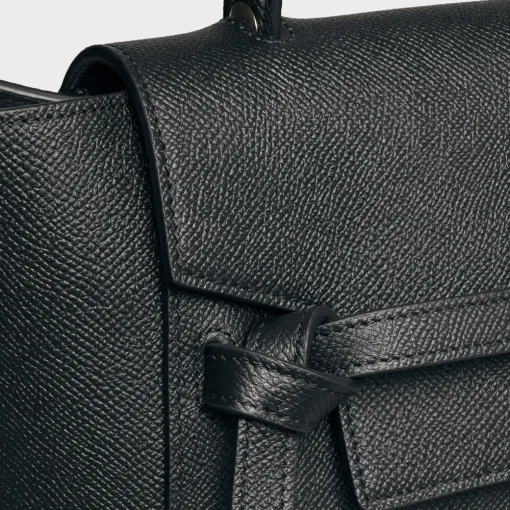 Micro Belt bag in grained calfskin