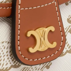 Mini Besace in Triomphe Canvas and calfskin