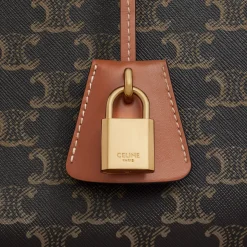 mini horizontal cabas in Triomphe Canvas and calfskin