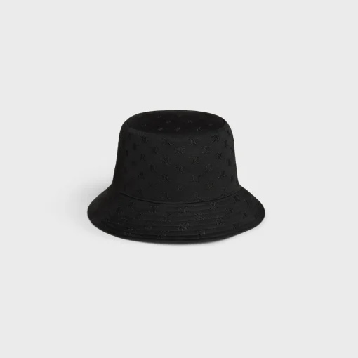 mini triomphe bucket hat in cotton