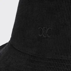 mini triomphe bucket hat in corduroy