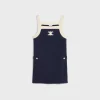 mini Triomphe dress in wool jersey