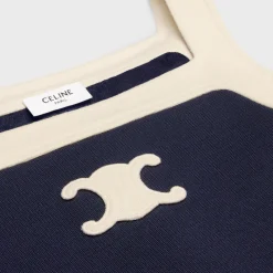 mini Triomphe dress in wool jersey