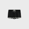mini Triomphe shorts in satin