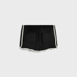 mini Triomphe shorts in satin