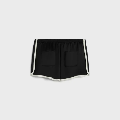 mini Triomphe shorts in satin