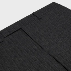 mods pants in retro striped wool