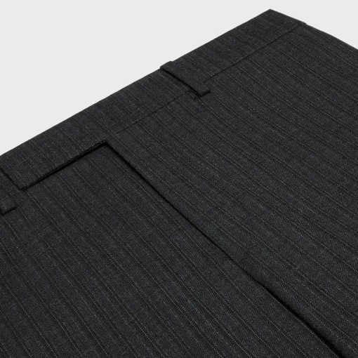 mods pants in retro striped wool