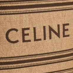 MUSEUM BAG in Textile with raffia effect and calfskin