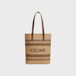 MUSEUM BAG in Textile with raffia effect and calfskin