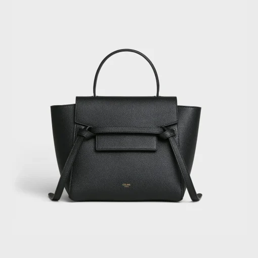 Nano Belt bag in grained calfskin