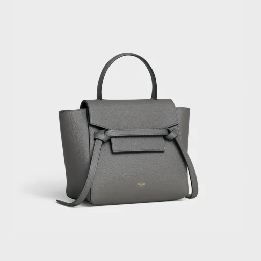 Nano Belt bag in grained calfskin