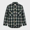 overshirt in tartan cashmere