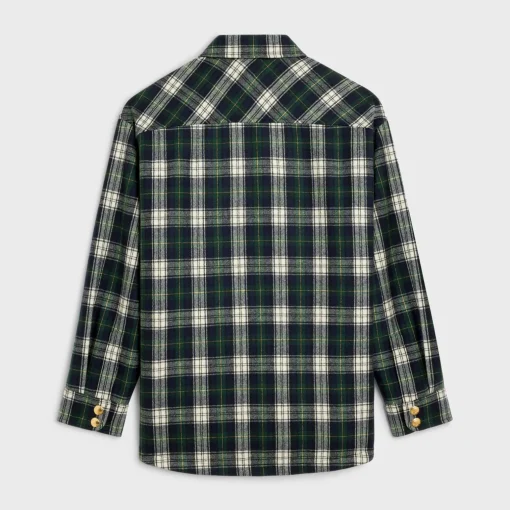 overshirt in tartan cashmere