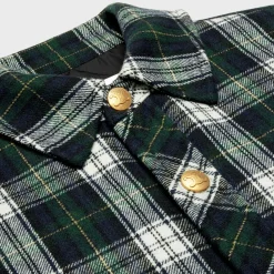 overshirt in tartan cashmere