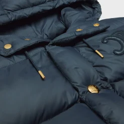 oversized sleeveless down jacket in lightweight nylon