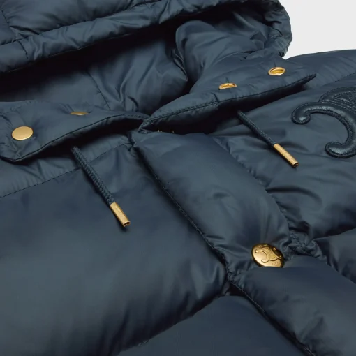 oversized sleeveless down jacket in lightweight nylon