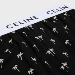 pajama pants in printed viscose