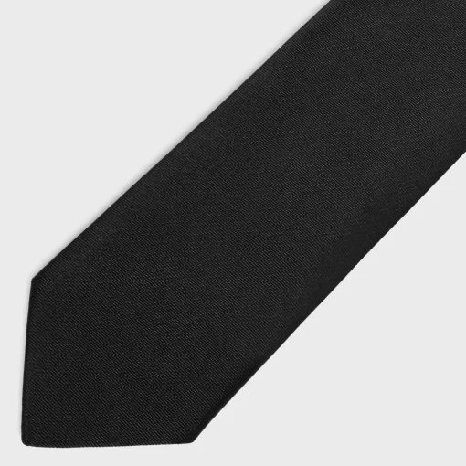plain tie in silk satin