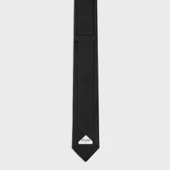 plain tie in silk satin