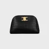 POUCH TRIOMPHE in NILOTICUS CROCODILE