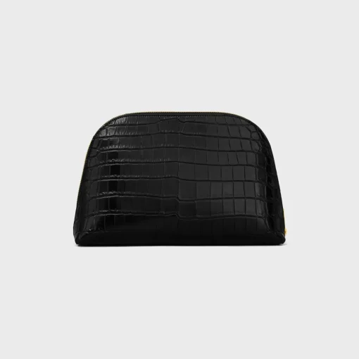 POUCH TRIOMPHE in NILOTICUS CROCODILE