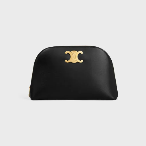 POUCH TRIOMPHE in SHINY CALFSKIN