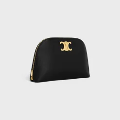 POUCH TRIOMPHE in SHINY CALFSKIN