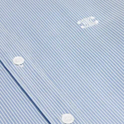 Romy frilled shirt in striped silk