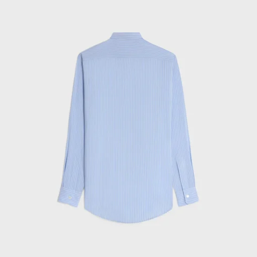 romy lavallière shirt in striped silk