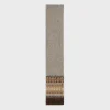 scarf in brushed fair isle alpaca wool