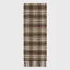 scarf in checked cashmere