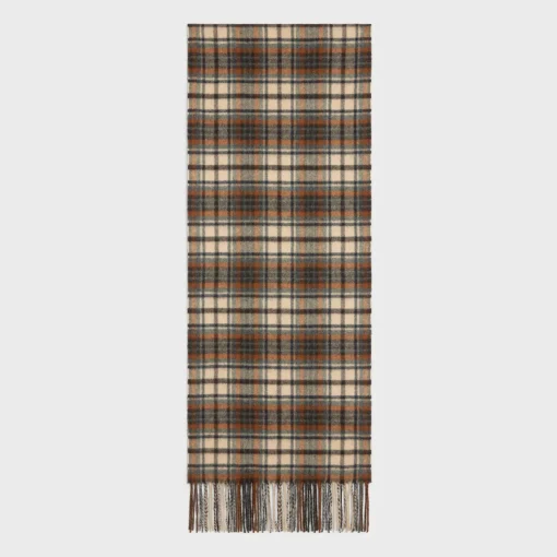 scarf in checked cashmere
