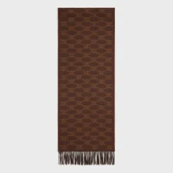 scarf in monogram cashmere