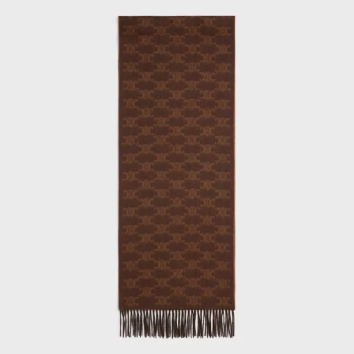 scarf in monogram cashmere