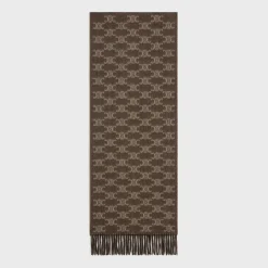 scarf in monogram cashmere