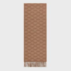 scarf in monogram cashmere