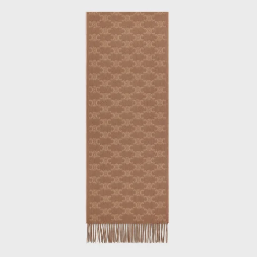 scarf in monogram cashmere