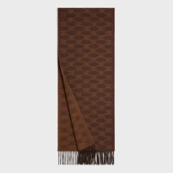 scarf in monogram cashmere