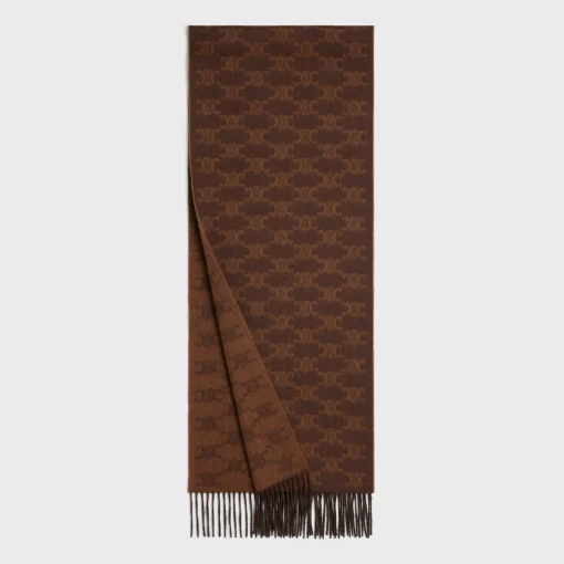 scarf in monogram cashmere