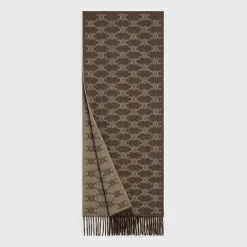 scarf in monogram cashmere