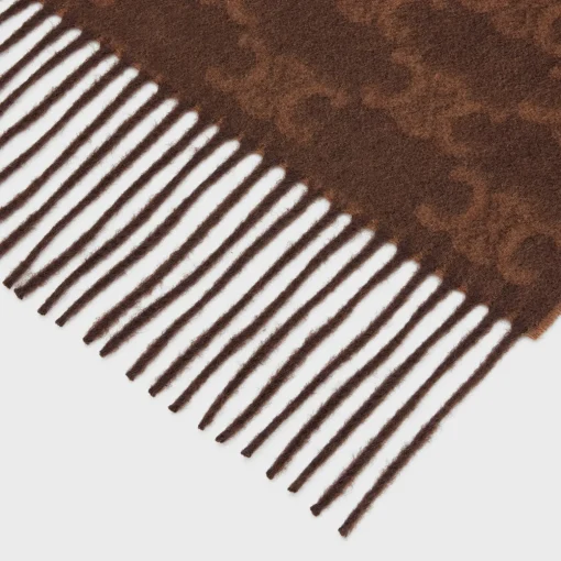 scarf in monogram cashmere