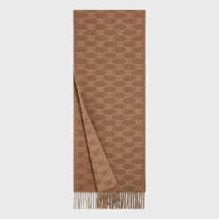 scarf in monogram cashmere
