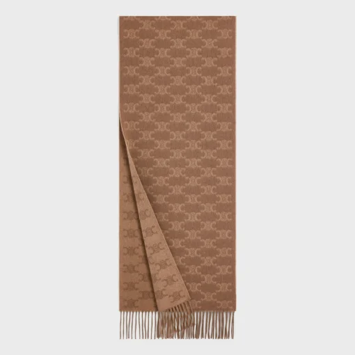 scarf in monogram cashmere