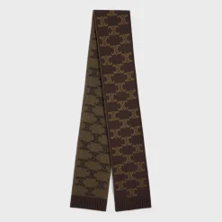 scarf in monogram wool, cashmere and silk