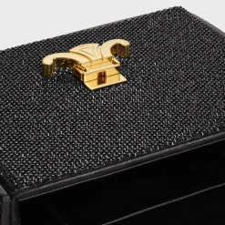 SMALL BOX BLANDINE in SUEDE CALFSKIN WITH STRASS