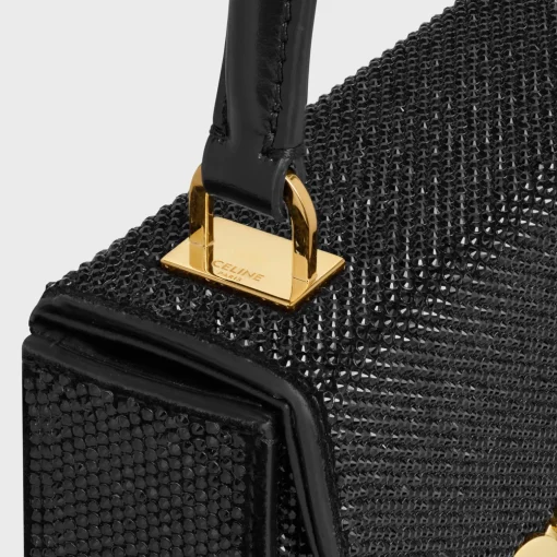 SMALL BOX BLANDINE in SUEDE CALFSKIN WITH STRASS