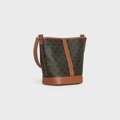 Small Bucket in Triomphe Canvas and calfskin